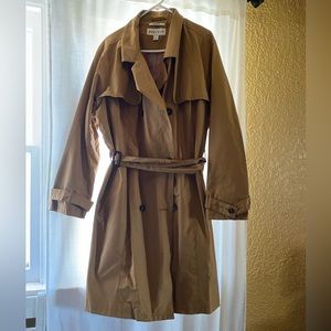Double breasted trench coat